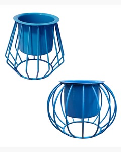 Pot de fleurs en métal rose de qualité supérieure pour plantes d'intérieur, décoration moderne pour salon, chambre à coucher, bureau et balcon, vente en gros en provenance d'Inde - Product Image 6