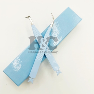 Pinces de qualité supérieure, pointues, en acier inoxydable, pinces à cils papillon, pinces de précision anti-magnétiques en fibre, pinces à cils en vison - Product Image 6