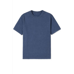 T-shirt surdimensionné pour hommes coupe régulière en coton 100% vieilli délavé à l'acide vintage personnalisé en gros - Product Image 4