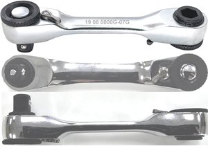 Manivela de trinquete corta de doble extremo 90T x 87mmL para bricolaje y OEM - Product Image 4