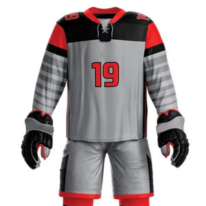 Meilleur prix, impression de logo personnalisée, uniformes de hockey sur glace respirants pour adultes, ensemble unisexe, option OEM, équipes PROFITTER 100% - Product Image 4