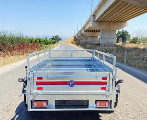 Affordable Heavy duty aluminum flatbed <b>trailer</b> 1001-2000 kg payload capacity Dual axle <b>cargo</b> <b>utility</b> <b>trailer</b> - Product Image 2