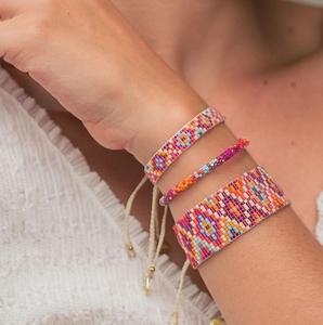 Body Jewelry Seed Beads Beaded <b>Bracelets</b> for Gift and Wholesale Price <b>Adjustable</b> Handmade Seed Bead <b>Bracelet</b> with Logo Option - Product Image 3