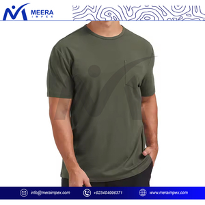 เสื้อยืดออกกำลังกายสำหรับผู้ชายผ้าคอตตอนแห้งเร็วแห้ง100% ชื้นน้ำหนักเบาใส่สบายออกแบบโลโก้ได้ตามต้องการ - Product Image 4