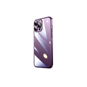 Étui de protection rigide en PC de couleur violet foncé de la série KHYR Riksos pour iPhone 14 Pro, cadre coloré de qualité supérieure, étui pour téléphone portable - Product Image 1