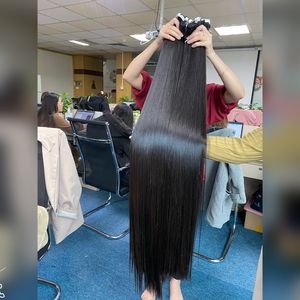 Pelo largo 48 pulgadas virgen vietnamita pelo hueso recto Super doble dibujado vendedor de pelo camboyano - Product Image 1