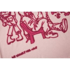 เสื้อยืดโอเวอร์ไซส์พิมพ์ลาย DTG สำหรับผู้ชายเสื้อยืดทรงครอปบ็อกซี่ฟิตสำหรับผู้ชายเสื้อสไตล์สตรีทแวร์ผ้าคอตตอนไหล่100% - Product Image 4