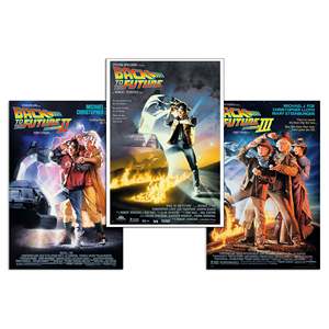 ชุดโปสเตอร์ภาพยนตร์ Back to the Future 3 ชิ้น สไตล์อาร์ตเดโคสมัยใหม่ พร้อมกรอบไม้ สำหรับตกแต่งผนัง เหมาะสำหรับเป็นของขวัญวันเกิด - Product Image 3