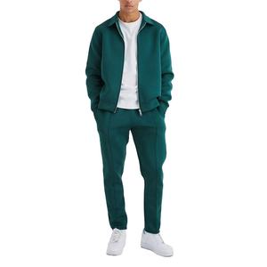 Ropa deportiva de diseño de moda para hombre, conjunto de 2 piezas, sudadera con cremallera y pantalones de chándal, ropa informal para hombre, ropa superior, precio al por mayor, MOQ bajo - Product Image 4