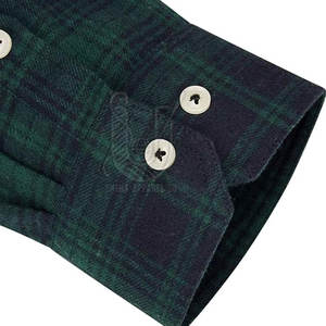 Camisas de Franela 100% Algodón al por Mayor para Hombre, Alta Calidad, Transpirables, MOQ Bajo, Diseño de Logotipo Personalizado, Colores Personalizados, Servicio OEM - Product Image 3