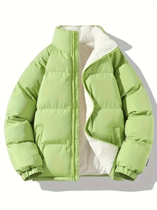 Chaqueta acolchada de invierno personalizada para hombre superventas, nueva chaqueta de cuero con decoración de piel, servicio OEM - Product Image 5