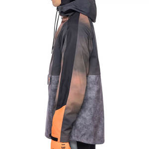 Chaqueta Cortavientos Deportiva Casual de Invierno para Hombre de Alta Calidad, con Cuello Alto, Logotipo Frontal, Cierre de Cremallera con Cordón, Transpirable e Impermeable, con Capucha - Product Image 2
