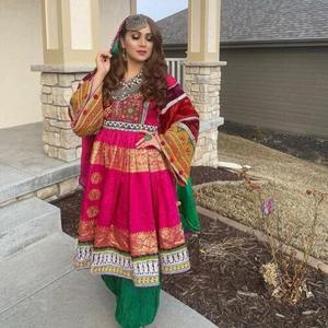 Vestido Afghani con tallas personalizadas para mujer, vestido Afghani de alta calidad, a la venta, hecho en Pakistán por WS Internacional, 100% - Product Image 5