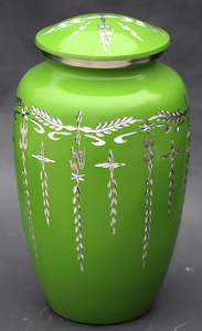 Adult Cremation Urns for Male/Female Funeral Urn for Human Ashes Decorative Urns for Ashes <b>Large</b> <b>Keepsake</b> <b>Box</b> (Royal Green) - Product Image 4