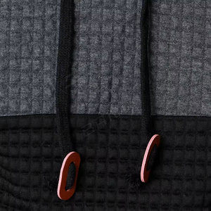 Sudadera con capucha de gimnasio de alta calidad para hombre, jersey con cordón de lana gruesa ajustada con logotipo personalizado impreso térmico para invierno - Product Image 5