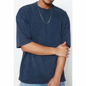T-shirt formel en maille pour homme avec logo personnalisé, coupe décontractée, épaules tombantes, respirant - Product Image 1