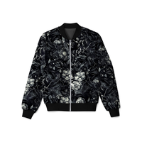 Chaqueta bomber personalizada con impresión 3D de sublimación completa, nuevo diseño, chaquetas unisex para hombres y mujeres