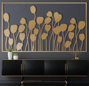 Iron Wall Art Handmade Europe Style Customizable Color & Size Home Decor for Bedroom Office Living Room - Product Image 4