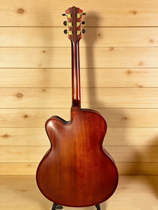 ViolinArchtop Chitarra <span class=keywords><strong>Jazz</strong></span> Acustica Elettrica con Top in Abete e Corpo in Mogano, 17 Pollici, Yunzhi Luthier, Personalizzata e Fatta a Mano - Disponibile in Magazzino - Product Image 5