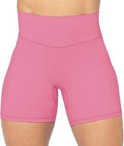 Short de motard taille haute personnalisé pour les femmes prix de gros sans couture Squat Proof Butt Lifting Gym Yoga Workout Shorts Pattern - Product Image 1