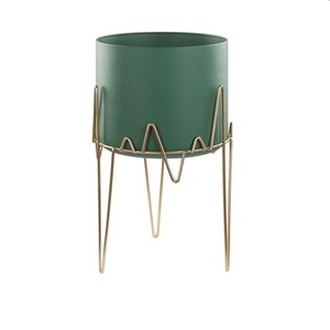Jardinière de fleurs de qualité durable avec support Pots décoratifs intérieurs et extérieurs jardinière à la main en métal Design jardinière de fleurs - Product Image 4