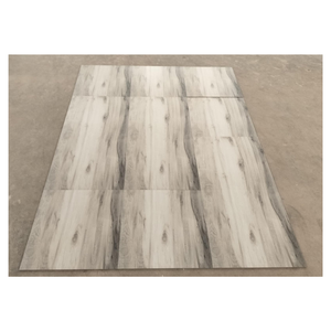Azulejos de Porcelana con Aspecto de Madera, 60x60 cm, Gris Claro Mate, para Pisos Interiores Modernos - Product Image 3