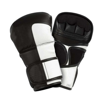 Venta al por mayor diseño personalizado medio dedo guantes MMA cómodos guantes de entrenamiento de cuero PU 2017 - Product Image 1