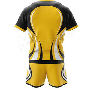 เสื้อรักบี้คุณภาพพรีเมียม โพลีเอสเตอร์ 100% ระบายอากาศได้ดี แห้งเร็ว ออกแบบโลโก้ได้ตามต้องการ ชุดยูนิฟอร์มกีฬารักบี้ - Product Image 2