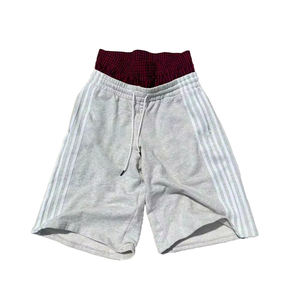 Custom Cotton Baggy Oversized High Quality Streetwear Double Waist Striped Summer <b>Jogging</b> <b>Shorts</b> For <b>Men</b> - Product Image 2