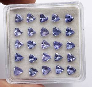 Alta calidad IGI certificado tanzanita trillón corte piedra preciosa suelta 3-6 MM azul Natural para la fabricación de joyas - Product Image 3