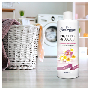 Blu Home 500 ml (<b>Box</b> with 12 pcs) Monoi Essence Sanitizing Perfume with Vegetal Glycerin for Laundry <b>Clothes</b> - Product Image 3
