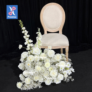 Promise <b>Flower</b> Decoration for Indian Wedding Event <b>Artificial</b> <b>Flower</b> Runner Simulation White <b>Flower</b> Row - Product Image 1