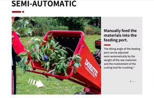 Certificado Ce comercial 15HP Máquina trituradora astilladora de madera de servicio pesado diesel hidráulico de gran capacidad - Product Image 2