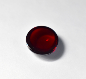 Lab 15mm Red Ruby <b>Dark</b> <b>Shade</b> Round Calibrated Cabochons Loose Gemstone for Jewelry Making for Necklaces - Product Image 3