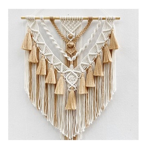 Decoración de pared, cuerda de yute, colgante de pared, decoración Bohemia para el hogar, diseño único, cuerda para colgar en la pared, decoración hecha a mano, tapiz - Product Image 6