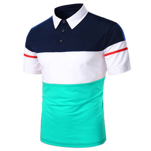 เสื้อโปโลสำหรับผู้ชายเสื้อเชิ้ตโปโลแขนสั้นผ้าคอ100% ตตอนระบายอากาศได้ดีสไตล์ใหม่สำหรับธุรกิจฤดูร้อน - Product Image 3