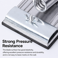 Tête de ponceuse rectangulaire en alliage d'aluminium robuste pour cloisons sèches, support de papier abrasif métallique, outil de ponçage manuel universel OEM pour murs