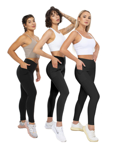 Leggings de sport pour femmes les plus vendus, de haute qualité, en élasthanne/nylon, vêtements de fitness, taille adulte, yoga, uni, extensible dans les quatre sens - Product Image 4