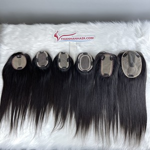 Wholesale Price High Quality Raw Vietnamese Hair Toupee Hair Extensions Straight <b>Top</b> Hair Pieces Made in Vietnam - Product Image 3