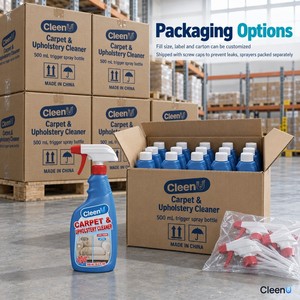 Spray Detergente per Tappeti e Rivestimenti Auto 500ml, Pulitore a Bassa Schiuma per Divani, Sedili Auto, Cuscini e Tappetini, OEM all'Ingrosso - Product Image 5