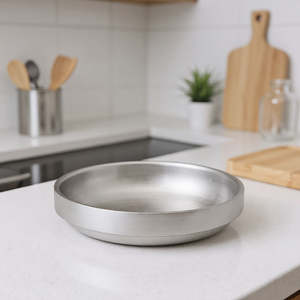 Modern <b>metal</b> <b>bowl</b> for kitchen serving fruit salad snacks premium finish for home hotel restaurant - Product Image 3