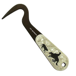 Herramienta de Aseo para Caballos de Acero Inoxidable Marrón Antiguo, Estilo Vaquero, Reutilizable, Resistente, 6 x 2.25 x 0.25 Pulgadas - Product Image 5