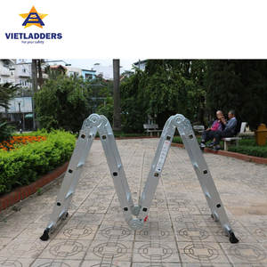 Échelle pliante en aluminium VAL NVLG-43A, design industriel moderne, hauteur 3,6 m, certifiée EN131, capacité 150 kg, multi-positions - Product Image 6