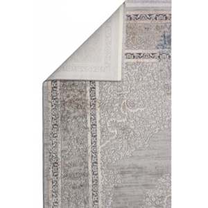 Gallery A0021 Juego de alfombras de larga duración con textura suave gris Alfombra de lujo - Product Image 1