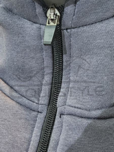 ชุดวอร์มผ้าฝ้ายขนแกะ2ชิ้นสำหรับผู้ชายมีฮู้ดด้านหน้ามีซิปพิมพ์ลายดีไซน์สำหรับคุณแม่ทำจากปากีสถาน - Product Image 5