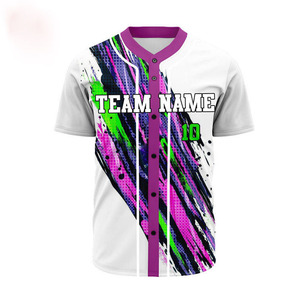 Prix d'usine bon marché Logo personnalisé et conception de chemises de baseball vêtements de sport respirants maillot vierge de grande taille avec marque privée - Product Image 3