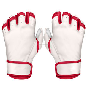 Cabretta-Guantes de cuero de béisbol para bateo, puños cortos, logotipo personalizado OEM de alta calidad al por mayor para equipos deportivos, venta al por mayor, 2017 - Product Image 6