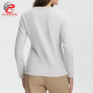 Venta caliente camisa de cuatro vías estiramiento cómodo de alta calidad equitación manga larga mujeres cuello redondo - Product Image 2