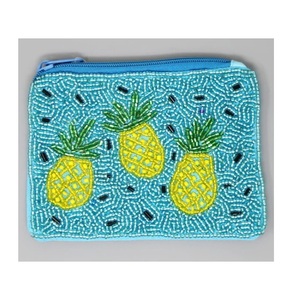 Monedero con cuentas de semillas de diseño de coche para mujer con patrones coloridos perfecto para llevar tarjetas de efectivo y estilo esencial pequeño - Product Image 4