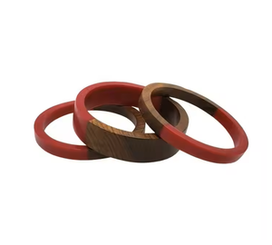 Derniers modèles de bracelets en bois et résine pour femmes, en provenance d'Inde. Ensembles de bracelets en bois et résine aux couleurs vives pour filles. - Product Image 3